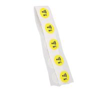 Tarjeta NFC Ntag215, PVC, memoria de 504 bytes, compatible con Tagmo, para, con frecuencia de empresa de 13,56 MHz, para teléfonos (amarillo)