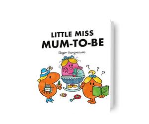Tarjeta para bebé con texto en inglés "MR MEN AND LITTLE MISS MUM TO BEBÉ"