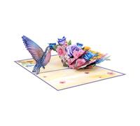 Tarjeta para el día de la madre con sobre a juego, diseño de flores, pájaros, agradecimiento, profesora, madre, abuela, pájaro de flores