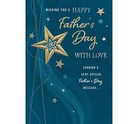 Tarjeta para el día del padre, con texto en inglés "Wishing You a Happy Father's Day", 25,4 x 17,8 cm Piccadilly Greetings