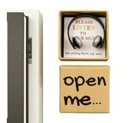 Tarjeta Para Relaciones A Distancia - De Frases Divertidas,Tarjetas Para El Día De La Madre Con Auriculares Decorativos Y Tamaño Bolsillo - Para Chica Adolescente, Hijo, Madre, Padre, Escritorio, Esta