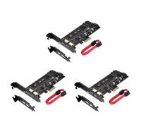 Tarjeta PCI-E a USB 3.0 PCI Express. Incluye 1 puerto USB C y 2 puertos USB A.