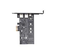 Tarjeta Pci-E a Usb 3.0 Pci Express Incluye 1 Puerto Usb C y 2 Puertos Usb A, Tarjeta Adaptadora M.2 Nvme a Pcie 3.0 con Soporte