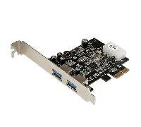 Startech 2 Port Pcie Usb 3.0 Card With Uasp One Size Black