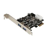 Startech 2 Port Pcie Usb 3.0 Card With Uasp One Size Black