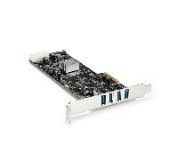 Tarjeta USB - StarTech.com PEXUSB3S44V Tarjeta PCI Express 4 Puertos USB 3.0 UASP QuadBus LP4 SATA