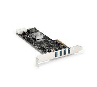 Tarjeta USB - StarTech.com PEXUSB3S44V Tarjeta PCI Express 4 Puertos USB 3.0 UASP QuadBus LP4 SATA