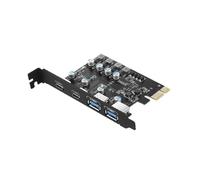 Tarjeta PCI Express de 2 Puertos USB/ USB C de 5 Gbps USB3.2 Gen1 USB3.0 PCIE, Tarjeta de Expansión, Adaptador para Windows/Linux