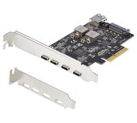 Tarjeta Pci-Express De 5 Puertos Usb 3.2 Gen 2 10Gbps 4X Usb-C Y Usb-A Interno