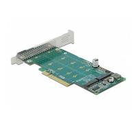 Tarjeta PCI Express Delock x8 a 2 x NVMe M.2 Clave M Bifurcación Perfil Bajo