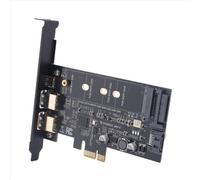 Tarjeta PCI Express PCI-E a USB 3.0 con 1 puerto USB-C y 2 puertos USB-A, adaptador M.2 NVMe a PCIe