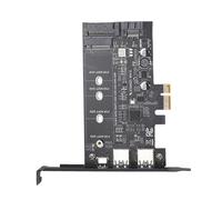 Tarjeta PCI Express PCI-E a USB 3.0 con 1 puerto USB-C y 2 puertos USB-A, adaptador M.2 NVMe a PCIe