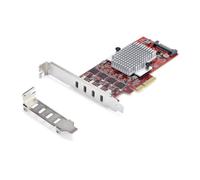 StarTech Tarjeta PCIe USB-C 4 puertos - Tipo C 3.2 10Gb - 4 controladores independientes - TAA