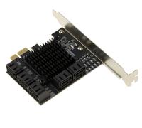 Tarjeta Pcie 3.0 x1 Con 10 Puertos para Discos Duros SATA 3.0 6G, Doble Kit J
