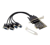 Tarjeta PCIe Conceptronic EMRICK12B 4 Puertos Serie RS232 DB9 Control de Flujo