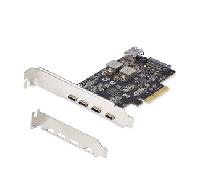Tarjeta PCIe de 5 Puertos USB de 10Gbps 4x USB-C / 1x USB-A PS4C3IA3-USB-C-CARD