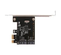 Tarjeta PCIe PCI Tarjeta de red Fast Ethernet Adaptador PCI-E a SATA 3.0 Puertos Internos 6 Gbps Disk Tarjeta de expansión PCI-E Tarjeta de red
