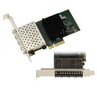 Tarjeta Pcie SFP 4 Puertos Fibra LC - Chipset Intel I350AM4 Quad Gigabit