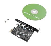 Tarjeta PCIe USB de 6 puertos, tarjeta de expansión PCI Express a tipo C USB-A tipo E de 19 pines, hasta 5 Gbps