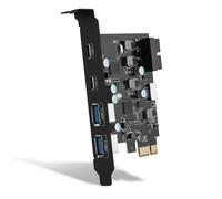 Tarjeta PCIe USB ULS-6210 de 6 Puertos Expansión PCI Express A Tipo C(2), A(2)