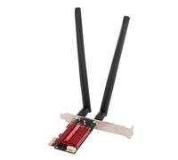 Tarjeta PCIe WiFi, 5400Mbps 2.4G 5G 6G Tri Band Bluetooth5.3, Adaptador de Tarjeta de Red Inalámbrica de Antena Dual 8DB Compatible con MU MIMO, para para para Openwrt