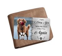 Tarjeta Personalizada con Foto para Mascotas, con Texto en inglés I Will Carry You with Me Until See You Again, Regalos conmemorativos para Perros y Gatos, pérdida de Mascotas, Regalos de