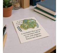 Tarjeta Pocket Hug Autobús | Tarjetas De Acrílico Con Abrazo Escolar - Coleccionable Recuerdo De Decoración Del Hogar Para Niños, Amigos, Navidad, Maestros Y