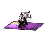 Tarjeta Pop Up Halloween - Tarjeta creativa para fiestas de Halloween, tarjeta de felicitación interactiva con temática de calabaza | Encantadora tarjeta emergente para niños, niñas, perfecta para