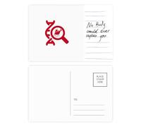 Tarjeta postal con lupa genética de alce Art Deco para aniversario de persona importante