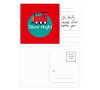 Tarjeta postal con texto en inglés «Night Happy Art Deco Fashion»