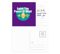 Tarjeta postal con texto en inglés «Peaceful Night Dreams»