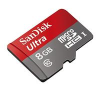 Tarjeta profesional Ultra SanDisk MicroSDHC de 8 GB para cámara Kodak C190 está formateada a medida para grabación de alta velocidad, sin pérdidas. Incluye adaptador SD estándar. (UHS-1 Clase 10
