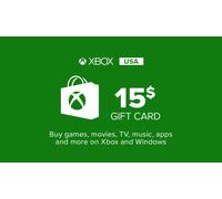 Tarjeta Regalo XBOX Live 15$ Microsoft Store US PC, XBOX One, XBOX Series X|S