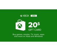 Tarjeta Regalo XBOX Live 20$ Microsoft Store US PC, XBOX One, XBOX Series X|S