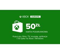 Tarjeta Regalo XBOX Live 50ZL Microsoft Store PL PC, XBOX One, XBOX Series X|S