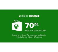 Tarjeta regalo XBOX Live 70ZL Microsoft Store PL PC, XBOX One, XBOX Series X|S