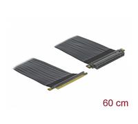Tarjeta Riser DeLock 85765 PCIe x16 a x16 cable flexible 60 cm Negro