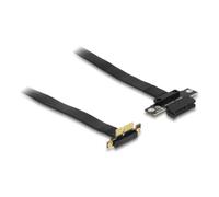 Tarjeta Riser DeLock 88024 PCIe x1 ángulo 90° cable flexible 60 cm