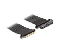 Tarjeta Riser DeLock 88029 PCIe x8 a ranura x8 cable flexible 30 cm negra