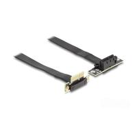 Tarjeta Riser DeLock 88042 PCIe x1 90° cable flexible 30 cm negra