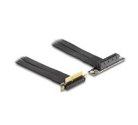 Tarjeta riser DeLock 88044 PCIe x4 macho-hembra ángulo 90° cable 30 cm