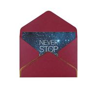 Tarjeta romántica de felicitación con sobres, texto en inglés "Looking Up Greetings", con texto en inglés "Send To A Close Friend", de Phnom Penh