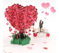 Tarjeta San Valentin, Tarjeta de Felicitación Boda 3D Invitaciones Amar Corazón Romántica, Tarjeta Cumpleaños Pop-Up Regalo Novias, San Valentín Aniversario, Cumpleaños, Madre, Amantes, tarjeta regalo