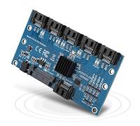 Tarjeta SATA3.0, ADP6ST0-J05 6 Puertos 6.0Gbps SATA III 1 a 5 Tarjeta de expansión para WINXP SATA 7PIN Disco Duro Adaptador Convertidor Placa Base para PC de Escritorio