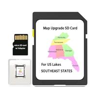 Tarjeta SD de mapa para buscadores de peces, actualización de Southeast States Lakes para Helix G3/G3N
