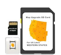 Tarjeta SD de mapa para buscadores de peces, actualización de Western States Lakes para Helix G3/G3N y modelos más recientes