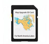 Tarjeta SD de mapa para navegación GPS marina, actualización del mapa de los lagos de América del Norte/Canadá