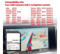 Tarjeta SD de memoria de mapa de navegación Connect3 V7 compatible con Nissan Jude Qashqai x-trail Car de Europa