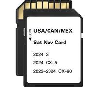 Tarjeta SD de navegación de ajuste original, actualización de mapa sin costuras para CX-30/3 Hatch (2024), CX-5 (2024-2025), CX-90 (2024-2025), datos GPS integrados de EE. UU./CAN/MEX