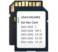 Tarjeta SD de navegación de última versión, tarjeta de mapa SD GPS compatible con CX-50/3 / CX-30 / CX-70, 2024+ MX-5, USA/CAN/MEX Maps